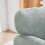 Living And Home Grey Chenille Upholstered Armchair with Footstool 4