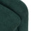 Living And Home Green Chenille Upholstered Armchair with Footstool 5