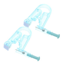 Ear Piercing Kit with Self Piercing Gun, 2pcs Disposable Safety Design for Home or Salon Use