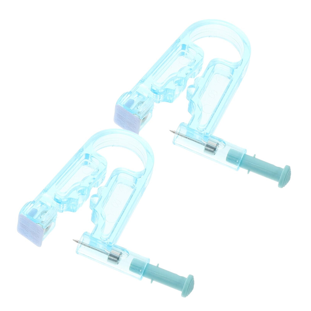 Ear Piercing Kit with Self Piercing Gun, 2pcs Disposable Safety Design for Home or Salon Use