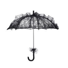 Elegant Vintage Lace Parasol Umbrella for Wedding Photography and Garden Party Decor