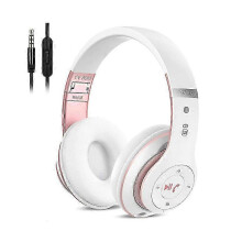 26-27 Kabellose Bluetooth-Kopfhörer über dem Ohr, Hi-Fi Stereo Faltbare kabellose Stereo-Headsets,