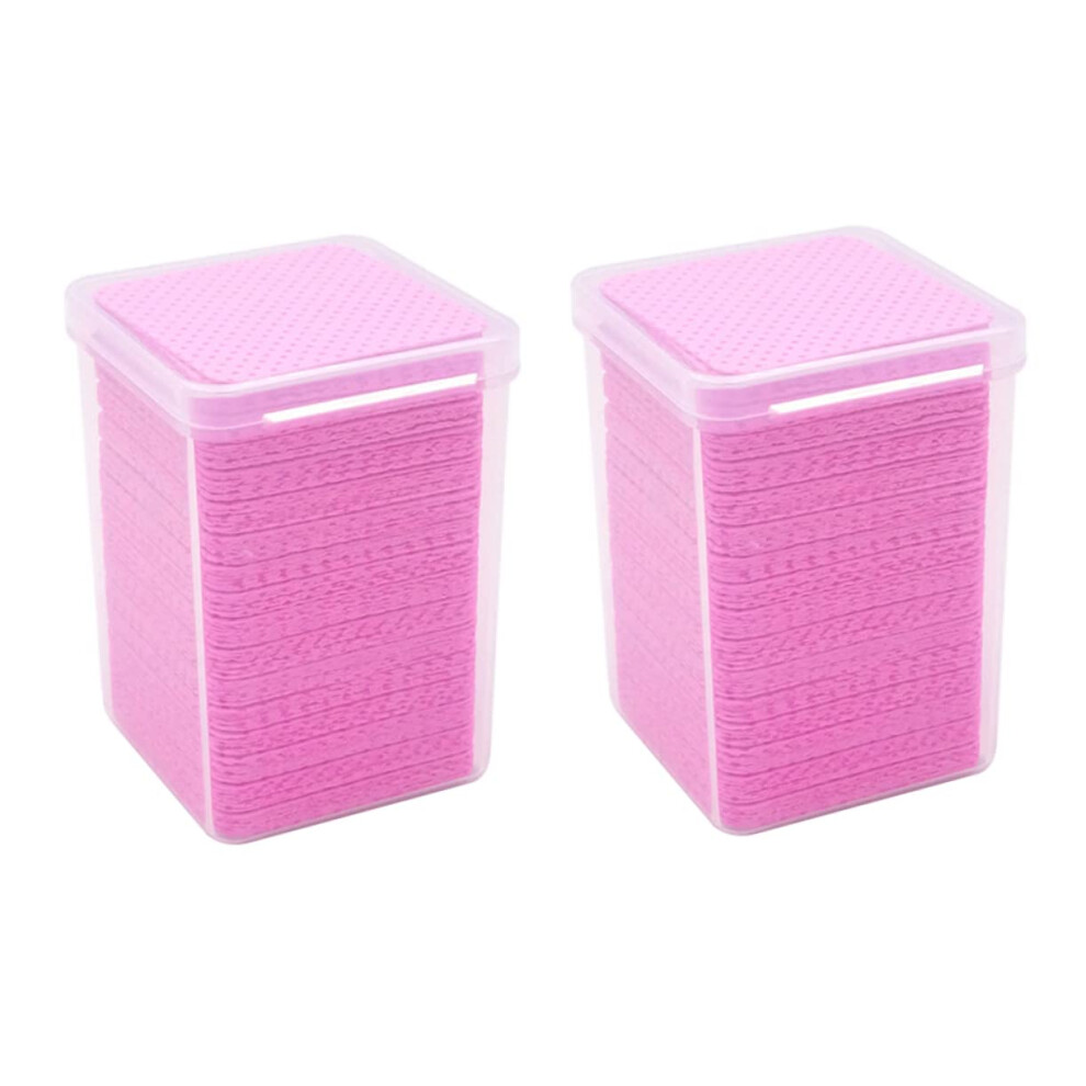 400pcs Nail Polish Remover Pads Disposable NonWoven Wipes for Salon and Home Manicure