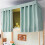 Bunk Bed Privacy Curtain Blackout Shade for Dormitory, Light Blocking Durable Fabric, 1.5M Green 1