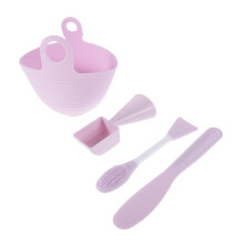 Silicone Face Mask Mixing Bowl Set with Applicator Tool, Reusable Easy Clean for DIY Skin Care