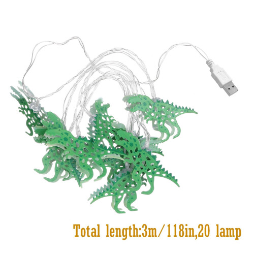(A) Dinosaur String Lights Modeling Lights Holiday Decoration Lights