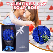 (A) Valentine'S Day Gift 18 Soap Rose Bundle Gift Box Border Mother'S Day Birthday Gift Soap Bouquet