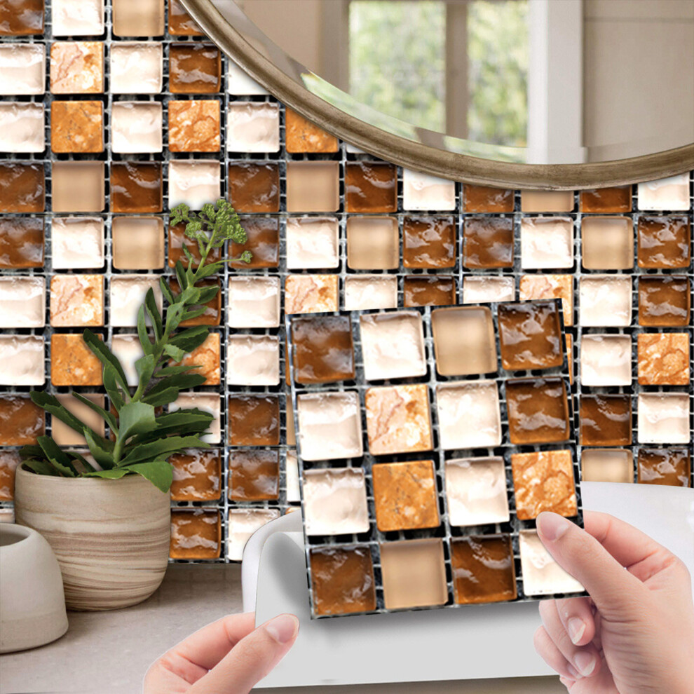 (A) Crystal Tile Stickers Diy Self-Adhesive Wall Stickers 7612776579227