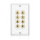 8 θέσεις Ηχείο Πλάκα τοίχου Home Theater Wall Plate Audio Panel για 4 ηχεία 1