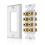 8 θέσεις Ηχείο Πλάκα τοίχου Home Theater Wall Plate Audio Panel για 4 ηχεία 5