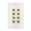 8 θέσεις Ηχείο Πλάκα τοίχου Home Theater Wall Plate Audio Panel για 4 ηχεία 2
