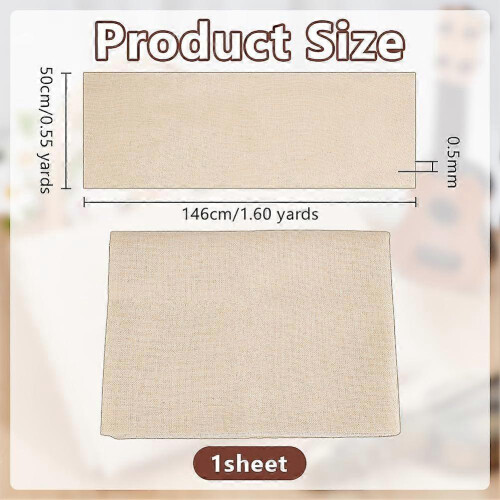 19,7x57,5 ίντσες Μπεζ λινό ηχείο Grill Cloth Λινό ύφασμα ηχείου πάχους 0,5 mm 1