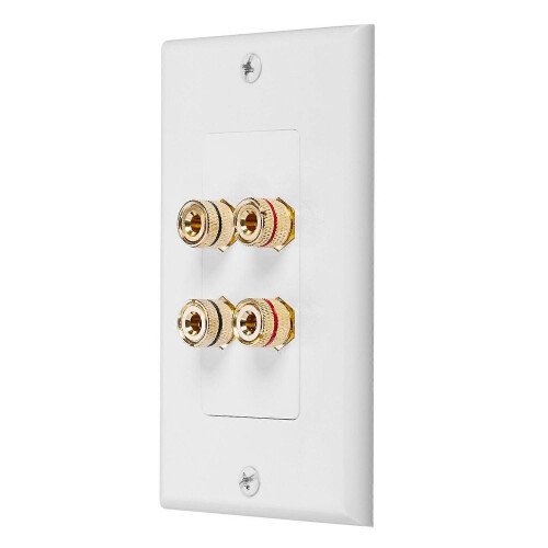 2 τμχ Ηχείο Πλάκα τοίχου Home Theater Wall Plate Audio Panel, 4 αναρτήσεις &2 θέσεις 1