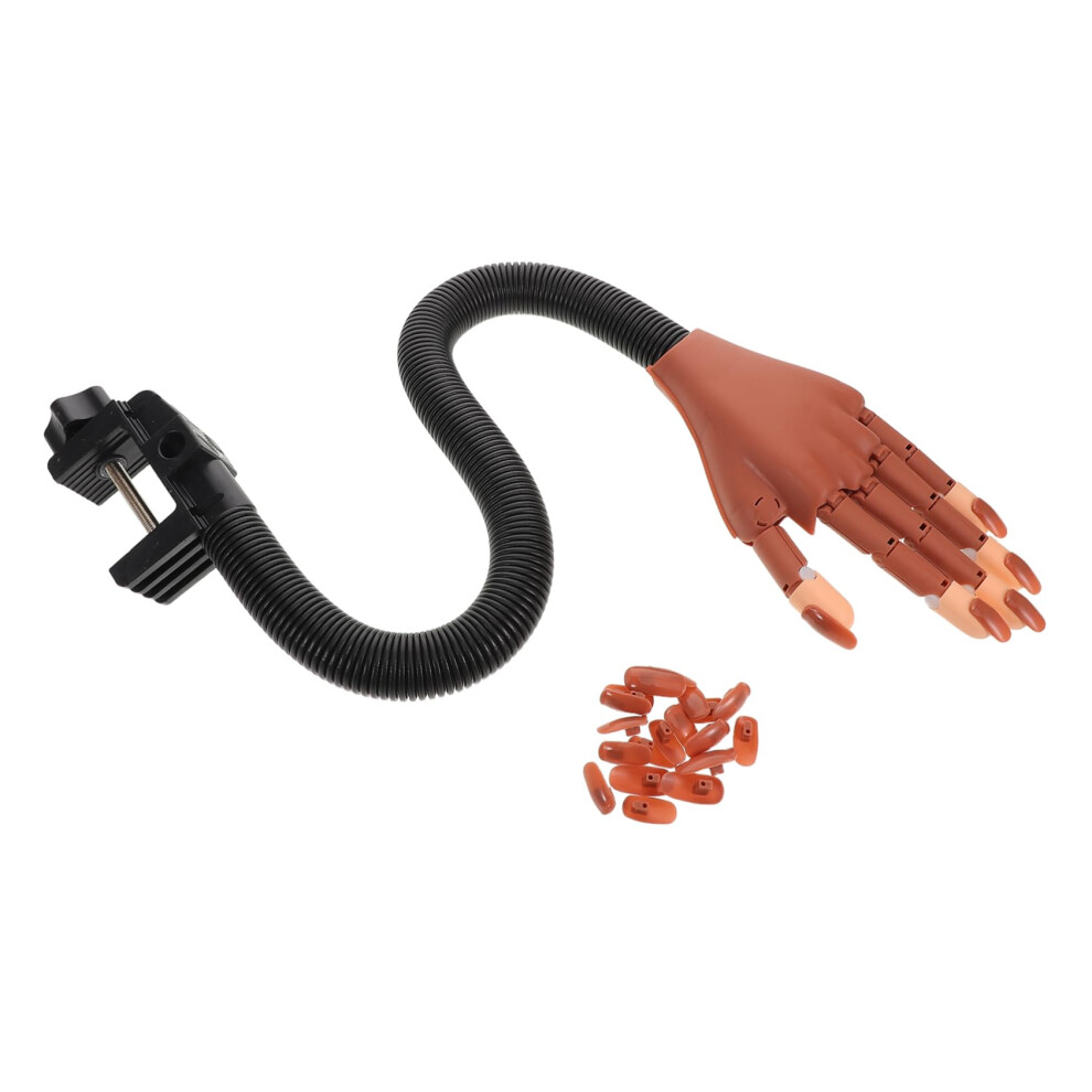 Nail Practice Hand with Flexible Joints Acrylic Training Mannequin for Realistic Nail Art
