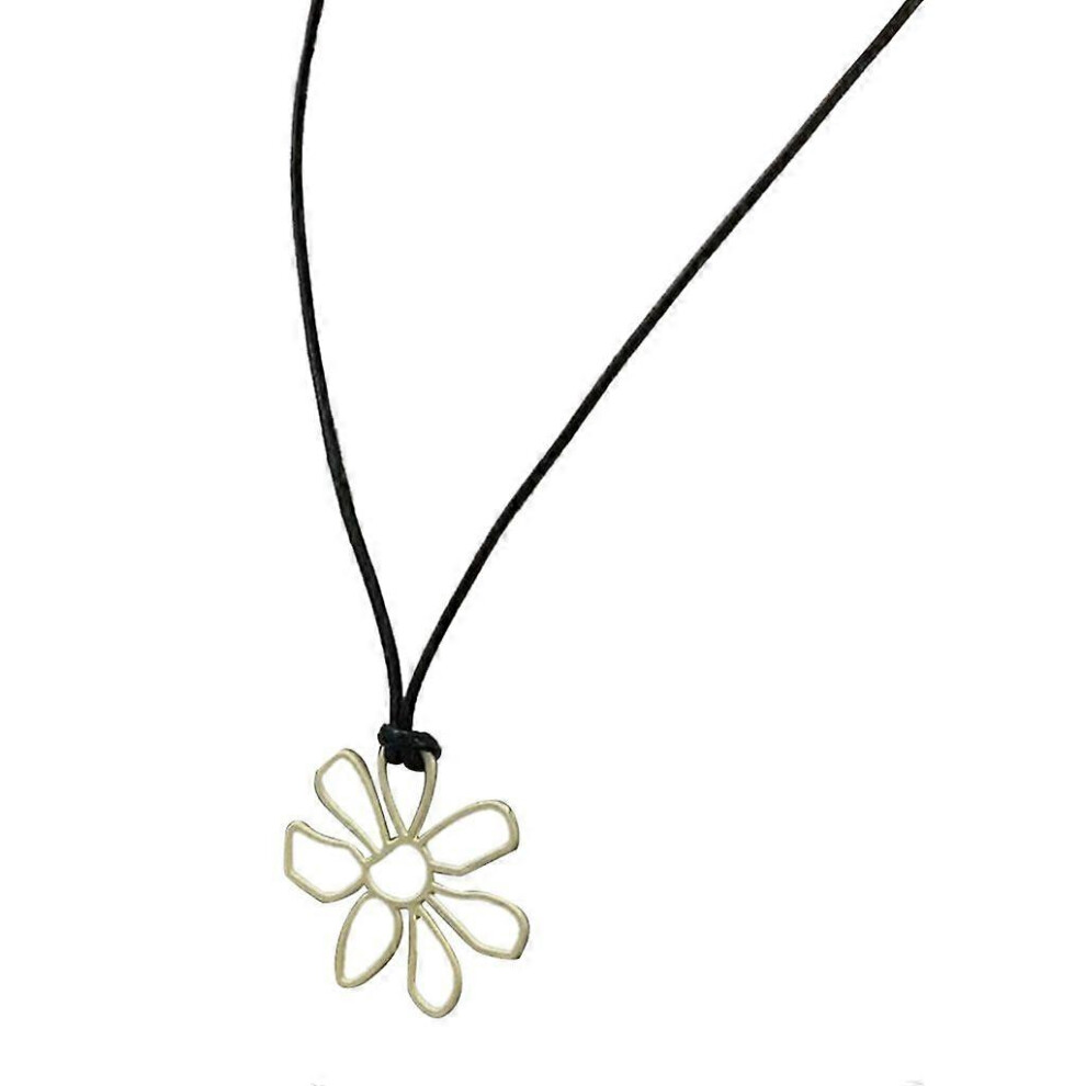 (As Show, White) Fashion Jewelry For Women Y2k Hip Hop Hollow Flower Choker Necklace Decoration 5213747833199