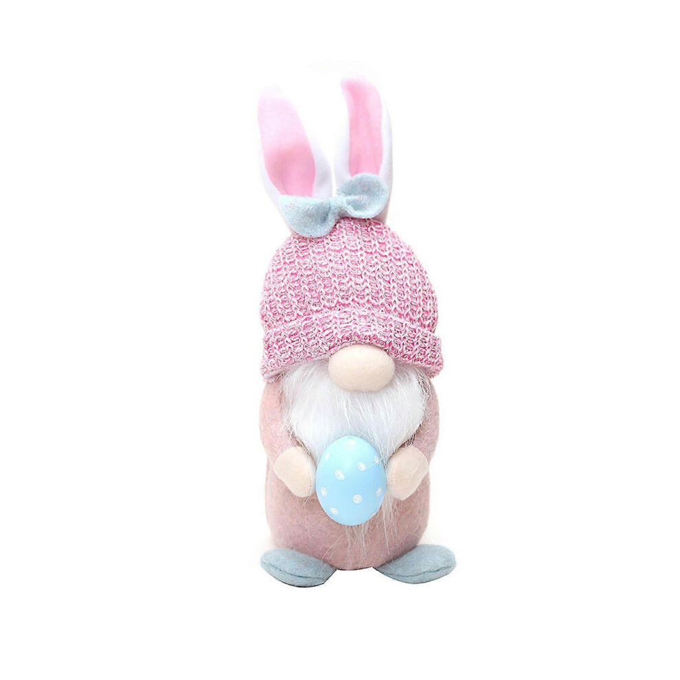 (As Show, One Size) Easter Bunny Gnome Plush Scandinavian Tomte Elf Decorations Lighted Rabbit With Carrot Ornaments Swedish Tomte Dwarf 5213747857423