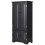 Midiskab, sideskab, highboard, højskab, træ, sort, 59 x 32 x 123 cm 1