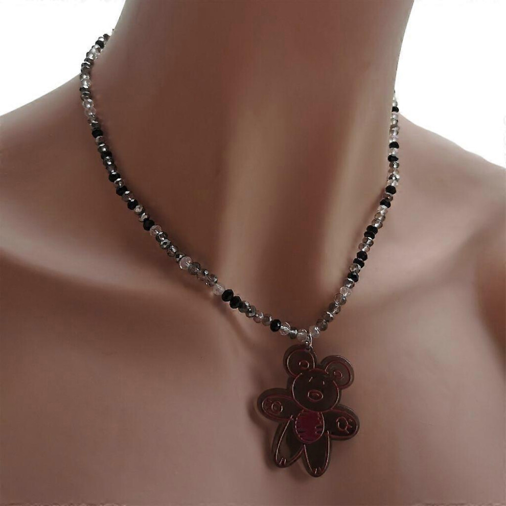 (As Show, 3) Crystal Beads Necklace Pendant Choker Beads Chokers Beaded Necklaces For Party 5213747889684