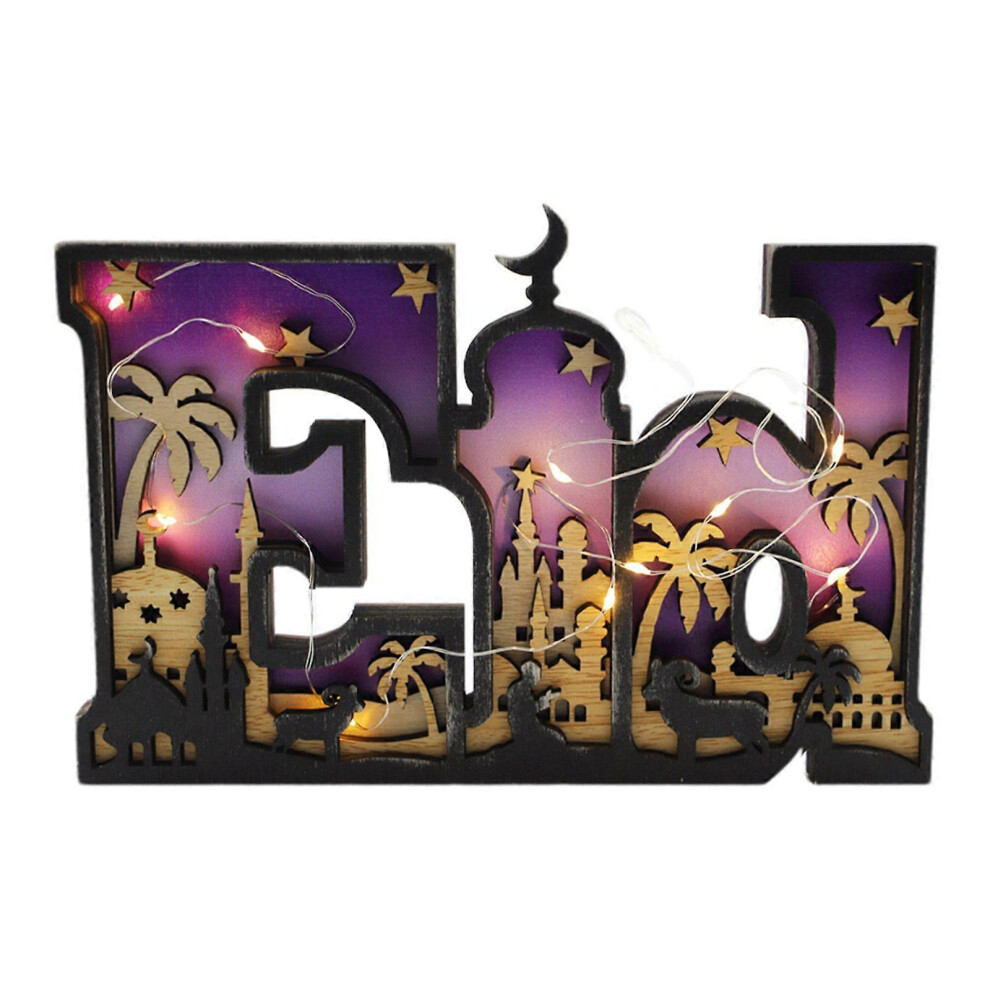 (As Show, Jm00595) Islamic Sign Bookshelf Table Art Mural Ornaments Exquisite Moon-Design Gifts 3364096778555
