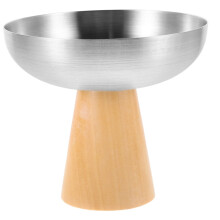 Stainless Steel Dessert Cups Foot Ice Cream Bowls for Pudding Fruit Snacks Parties Beige