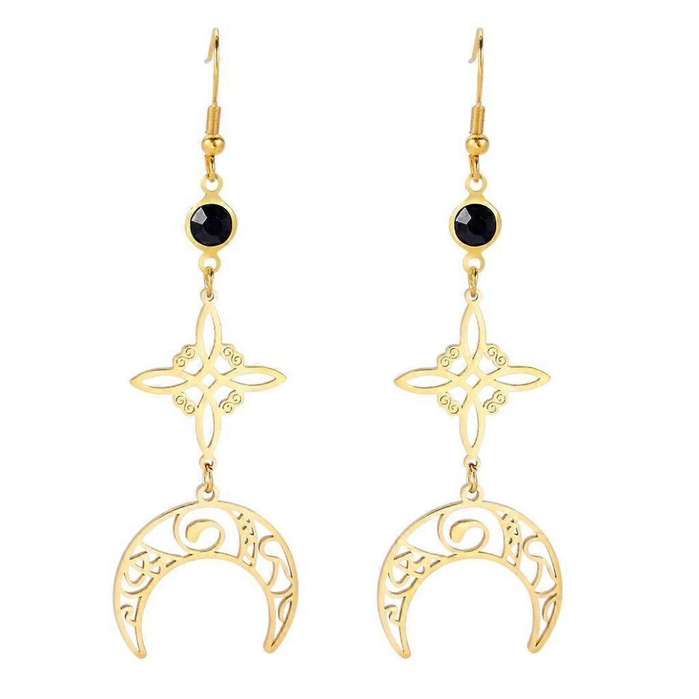 (As Show, D) Witches Knot Shaped Drop Earrings Dangling Earrings Jewelry Accessories 5213747808586