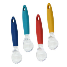 Ice Cream Scoop Set Stainless Steel Ergonomic Grip for Fruits and Melons 4pcs RustResistant