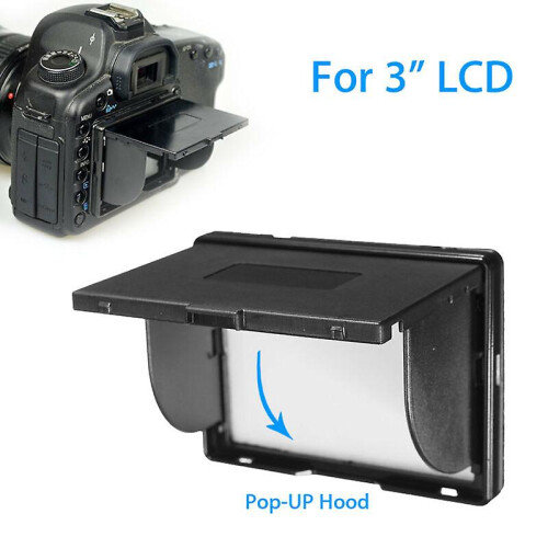 Universal 3" LCD Shade SLR Camera Screen Αποσπώμενο προστατευτικό κουκούλας Pop-UP