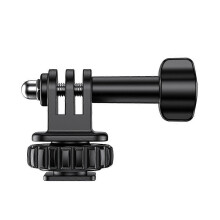 Action Camera Cold Shoe-Adapter mit 180 Verstellung, 1/4 Zoll Schraubloch, für GoPro Hero 11.12.10.9.8