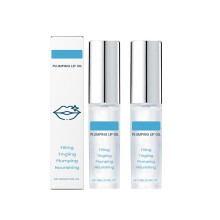 Lip Plumping Gloss with Hydrating Lip Oil for Fuller Lips, Transparent Nonsticky Glow, 2 Pack
