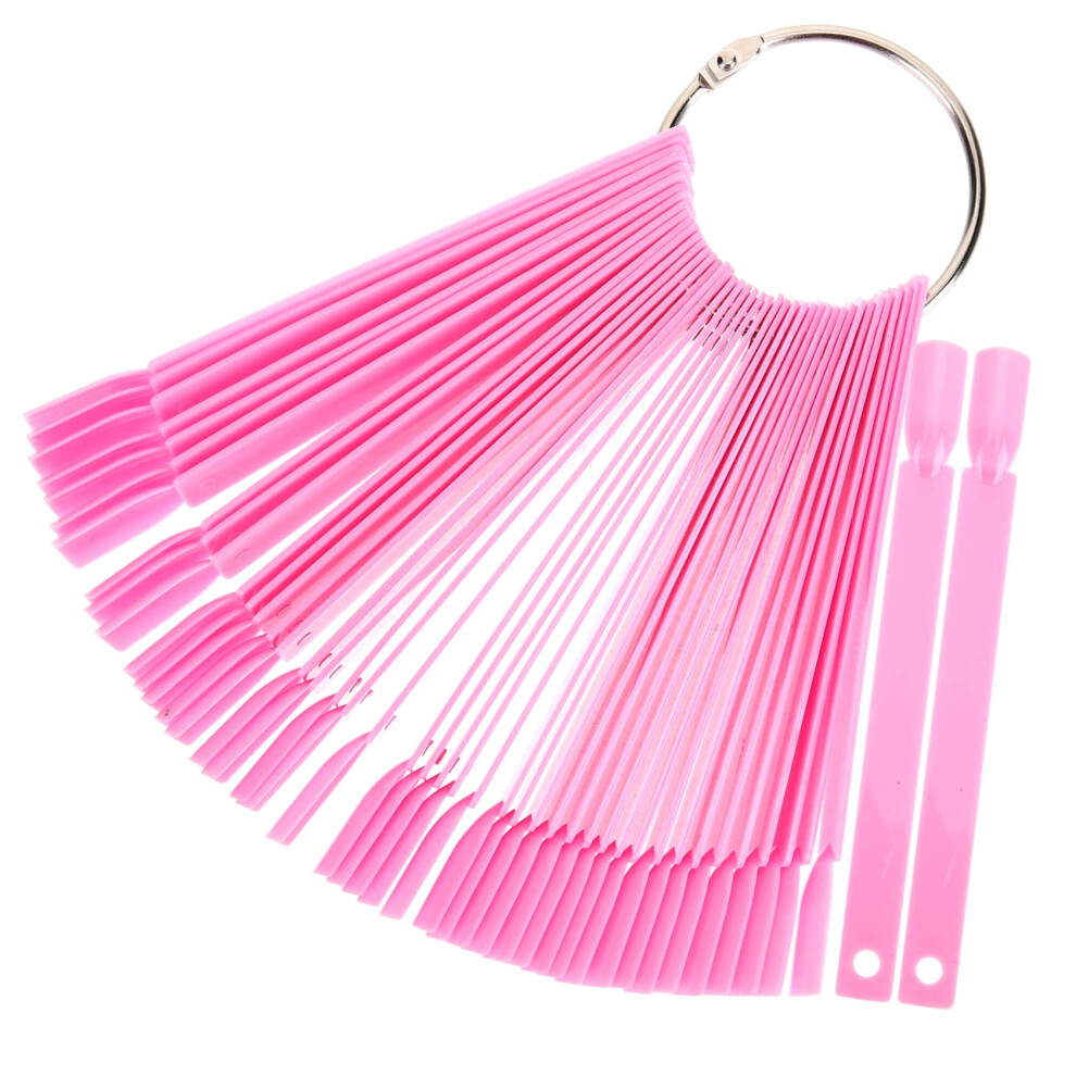 FanShaped Nail Display Sticks 150pcs with Ring for Organized Polish Color Swatch and Art Practice