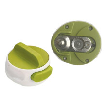 Electric Can Opener with EffortSaving Knob and Smooth Stainless Cutting for Seniors Green