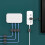 Selbstklebender magnetischer Kabelhalter, abfallender Kabel-Organizer für einen PC mit Maus-Kabel 5