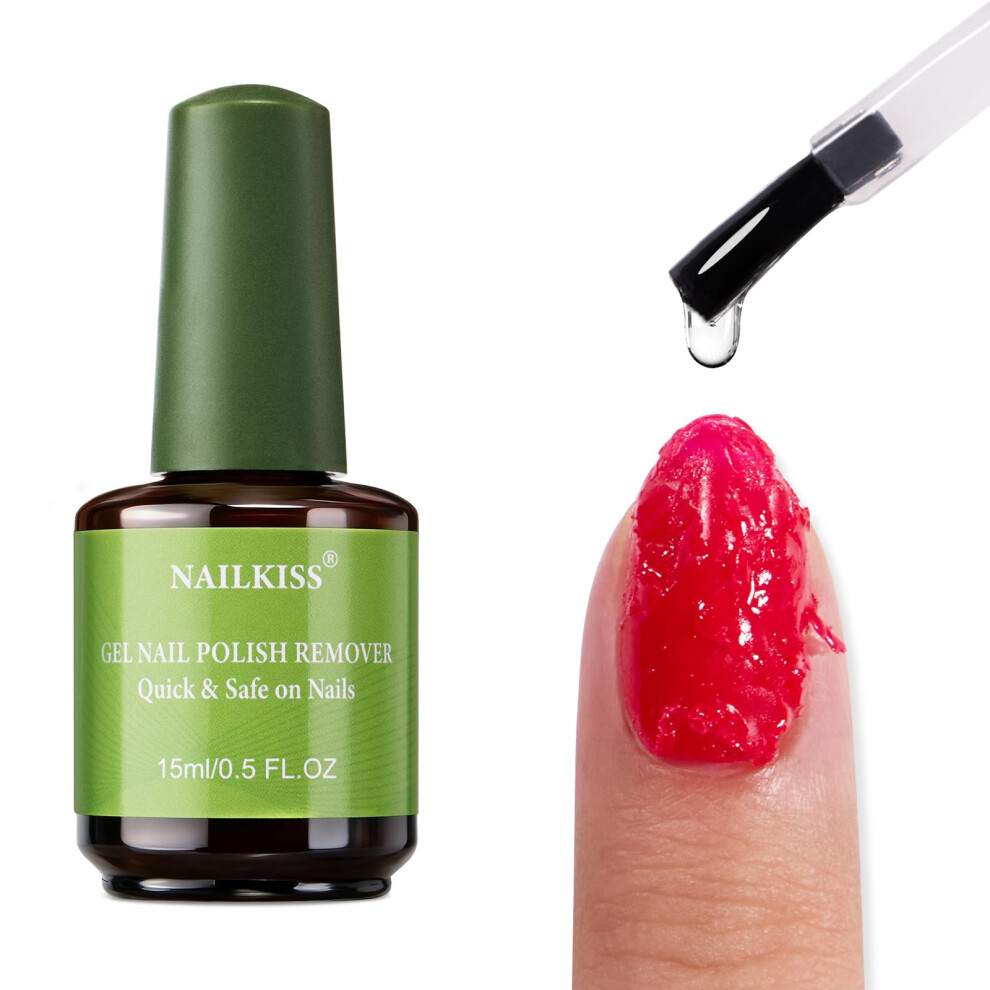 15ml Professional Gel Nail Polish Remover â Fast No Foil Soak Off for UV LED Nails