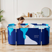 Foldable Soaking Bathtub for Indoor and Outdoor Use