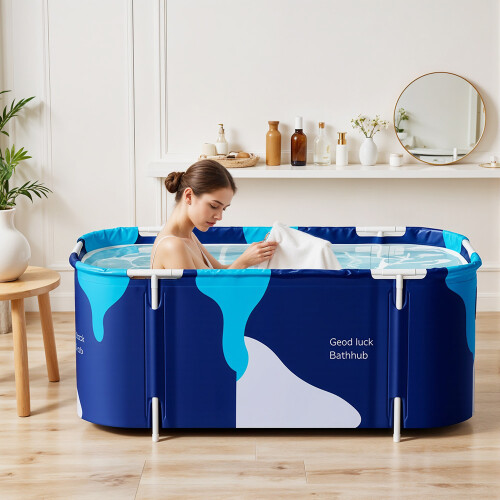 Living And Home Foldable Soaking Bathtub for Indoor and Outdoor Use