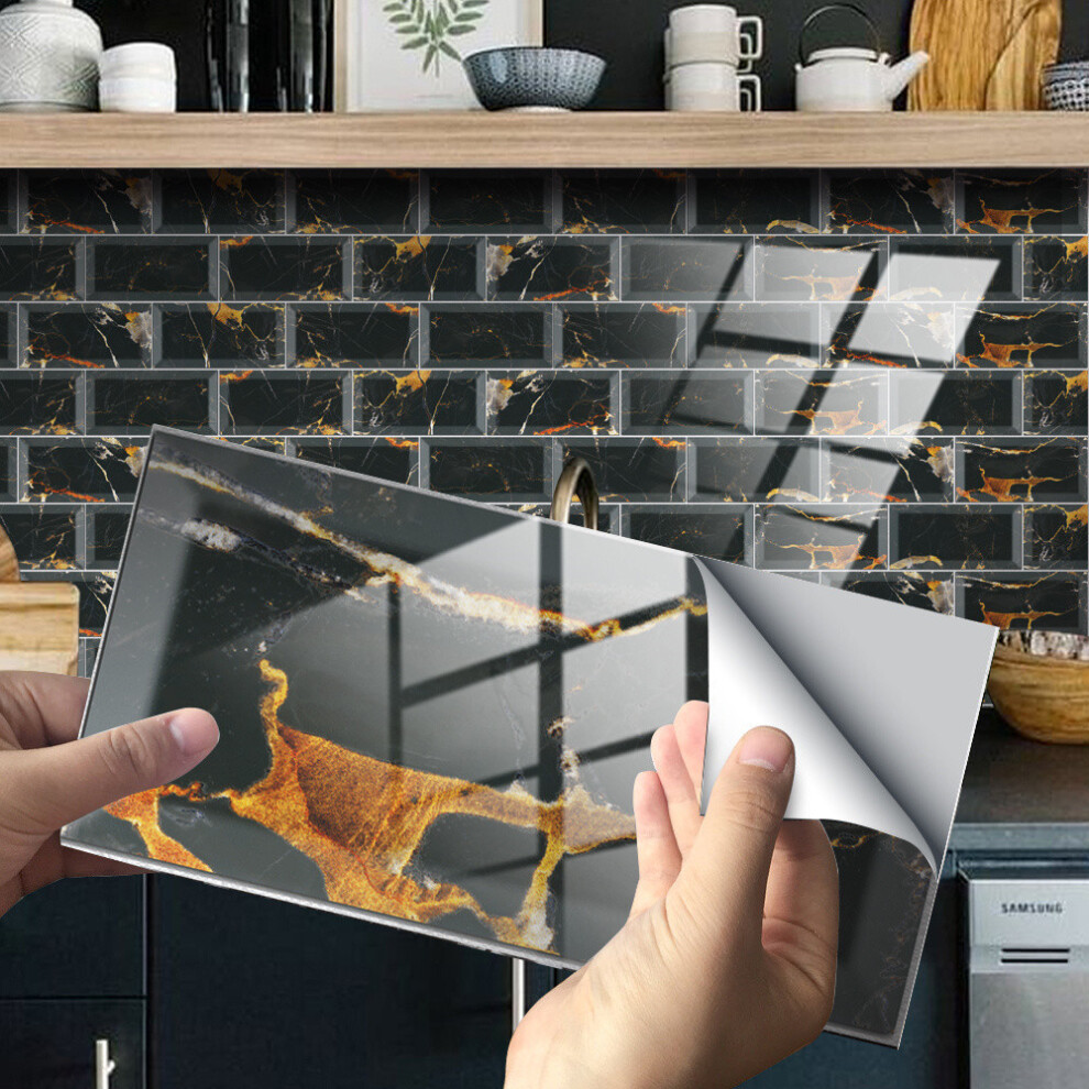 (A) Imitation Wall Tiles Crystal Film Tile Sticker Adhesive Floor Sticker Hot 7442041852331
