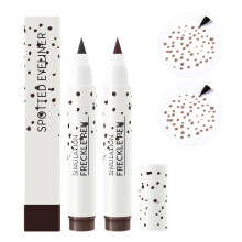 Freckle Pen Waterproof LongLasting Dual Shade Dark Brown Natural Looking Fake Freckles Makeup