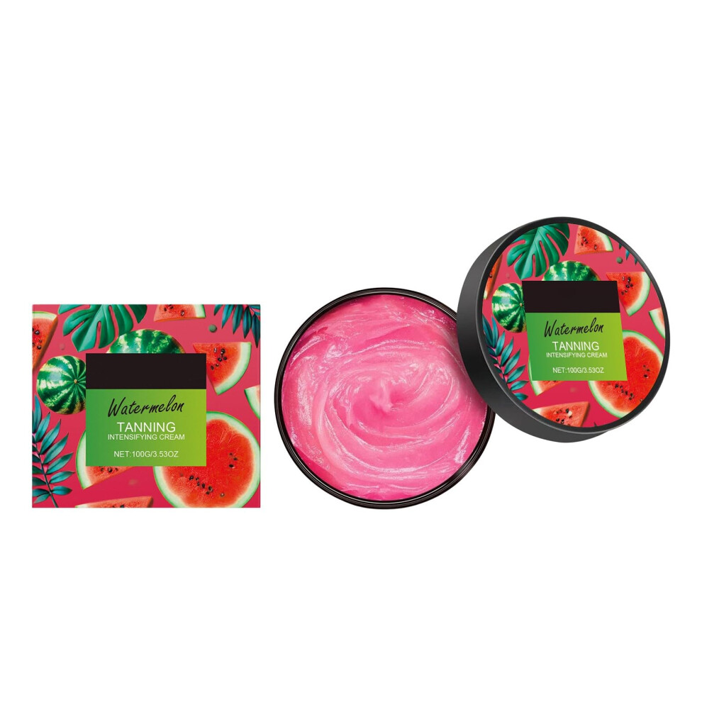 Watermelon Tanning Gel with Natural Accelerator for Sunbeds and Outdoor, LongLasting Hydration 100g