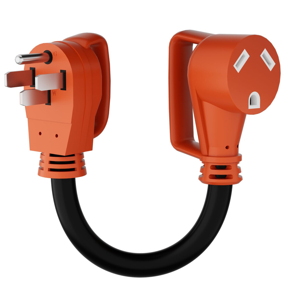50 Amp To 30 Amp Rv Adapter Cord Nema 1450P To Tt30r Heavyduty Pure Copper With Grip Handle 9113335416710