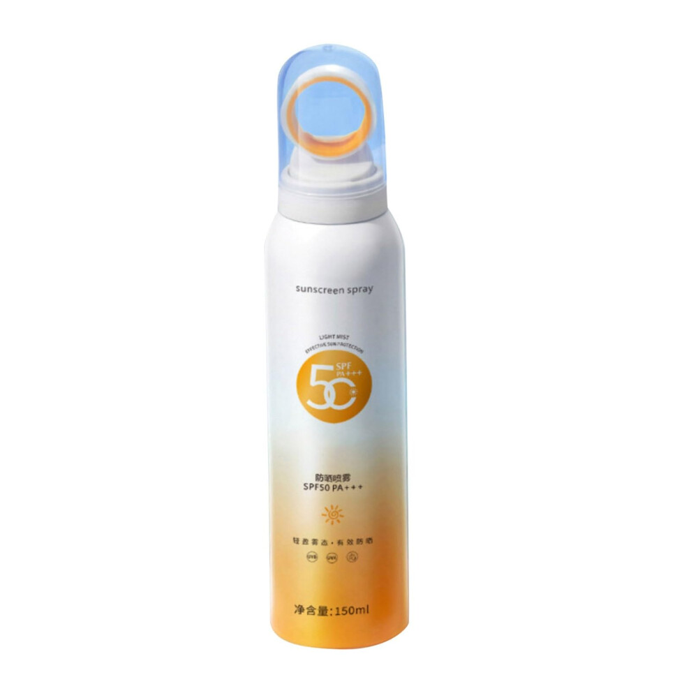 Sunscreen Spray SPF50 Waterproof Face and Body Mist, 360 AntiUV, Travel Size, 150ml