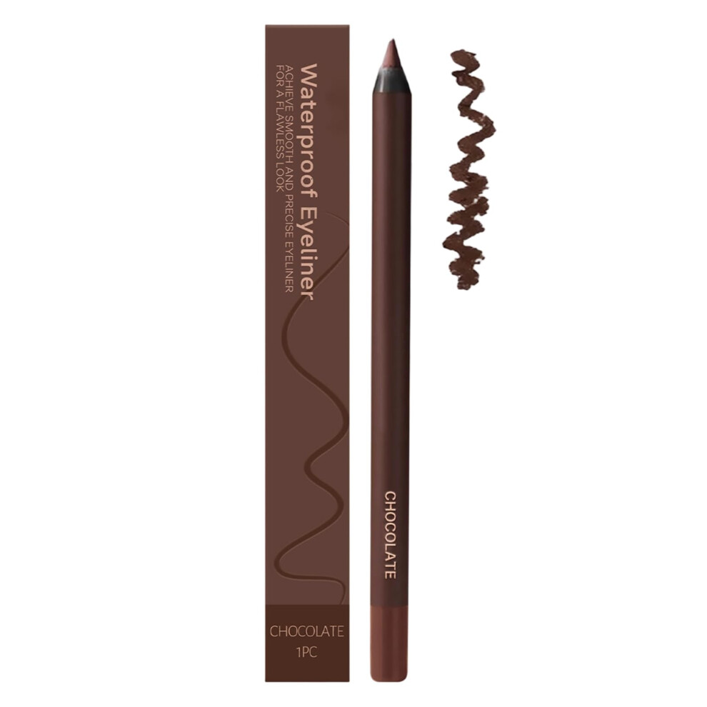Brown Waterproof Eyeliner Pencil Chocolate Twistup Longwear With Builtin Smudger Tool
