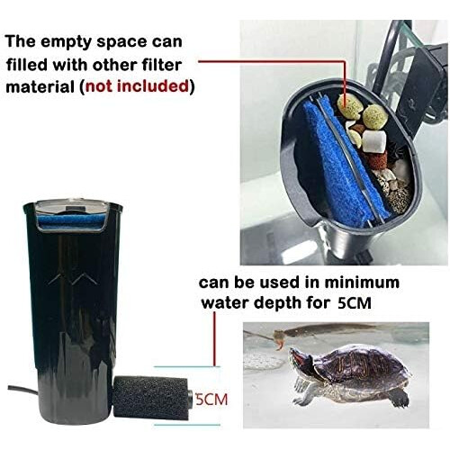Turtle Filter Aquarium Filter Low Water Level Internal Filter Flow Flow Aquarium Pump 2