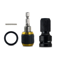 Professional 60mm Automatic Locking Hex Shank Connector Rod for Stable Tool Assembly and Repairs