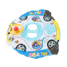 Baby Swimming Ring with Leg Openings, Infant Pool Float PVC with Extra Safety Holders and Cute Design