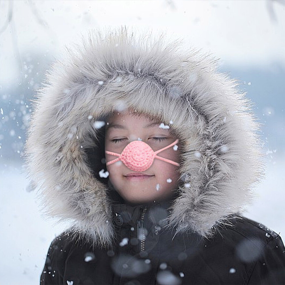 (A) Nose Mask Woven Yarn Nose Mask For Warmth Wind Resistance Cold Resistance And Frost Resistance Nasal Gini 7612776576370