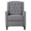 Living And Home Single Upholstered Sofa Pushback Recliner Chair Armchair, Grey 3