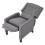 Living And Home Single Upholstered Sofa Pushback Recliner Chair Armchair, Grey 4