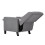 Living And Home Single Upholstered Sofa Pushback Recliner Chair Armchair, Grey 5
