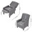 Living And Home Single Upholstered Sofa Pushback Recliner Chair Armchair, Grey 6