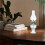 Rustik olielampe Vintage glaskullampe olielamper til indendørs gul 4